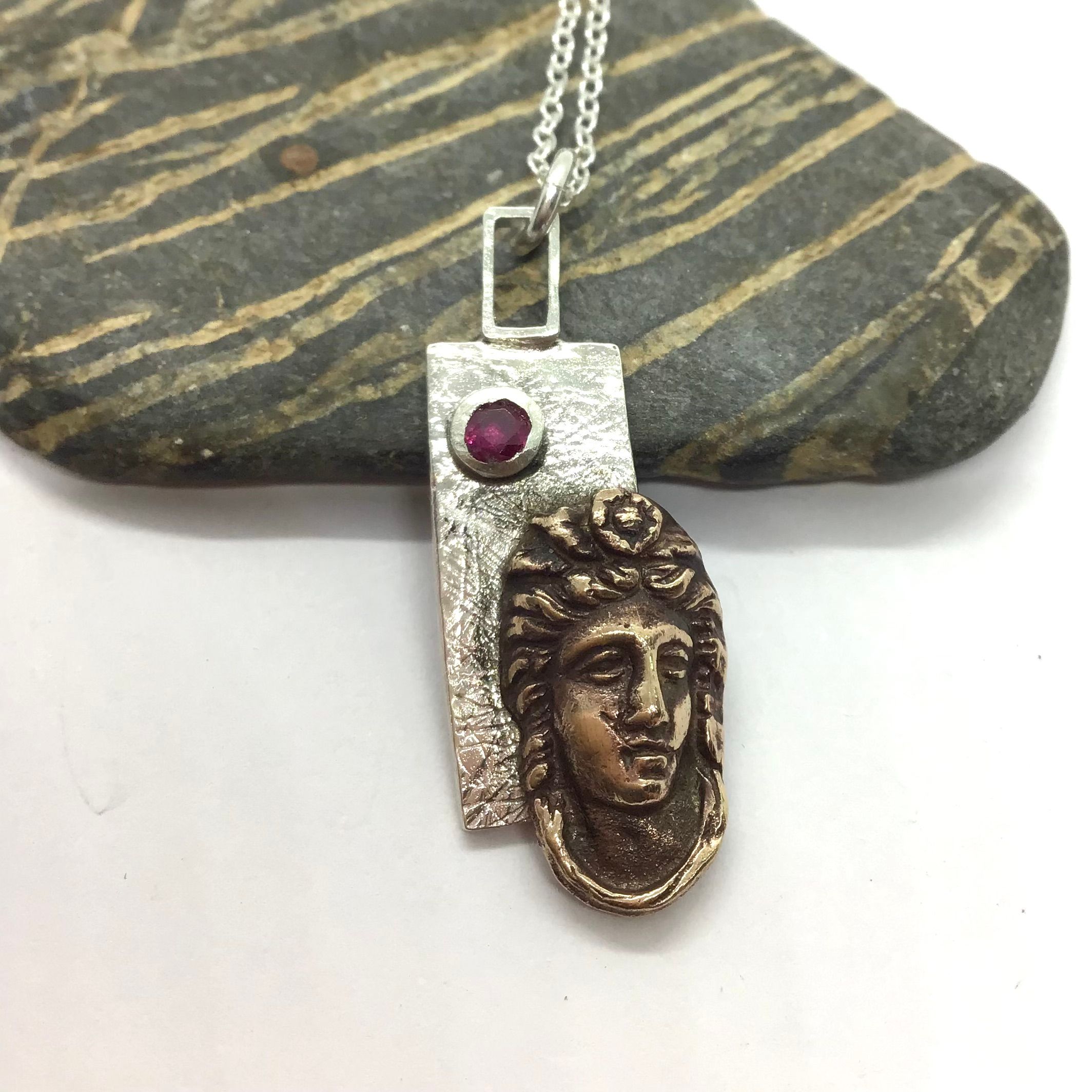 Greek goddess necklace