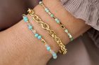 Azula 3 Layer Gemstone Bracelet Stack