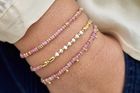 Radiance Pink Tourmaline Gemstone Bracelet