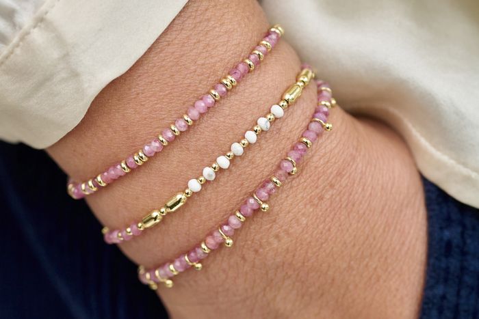 Radiance Pink Tourmaline Gemstone Bracelet