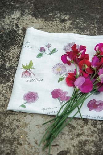 Print linen handkerchieves