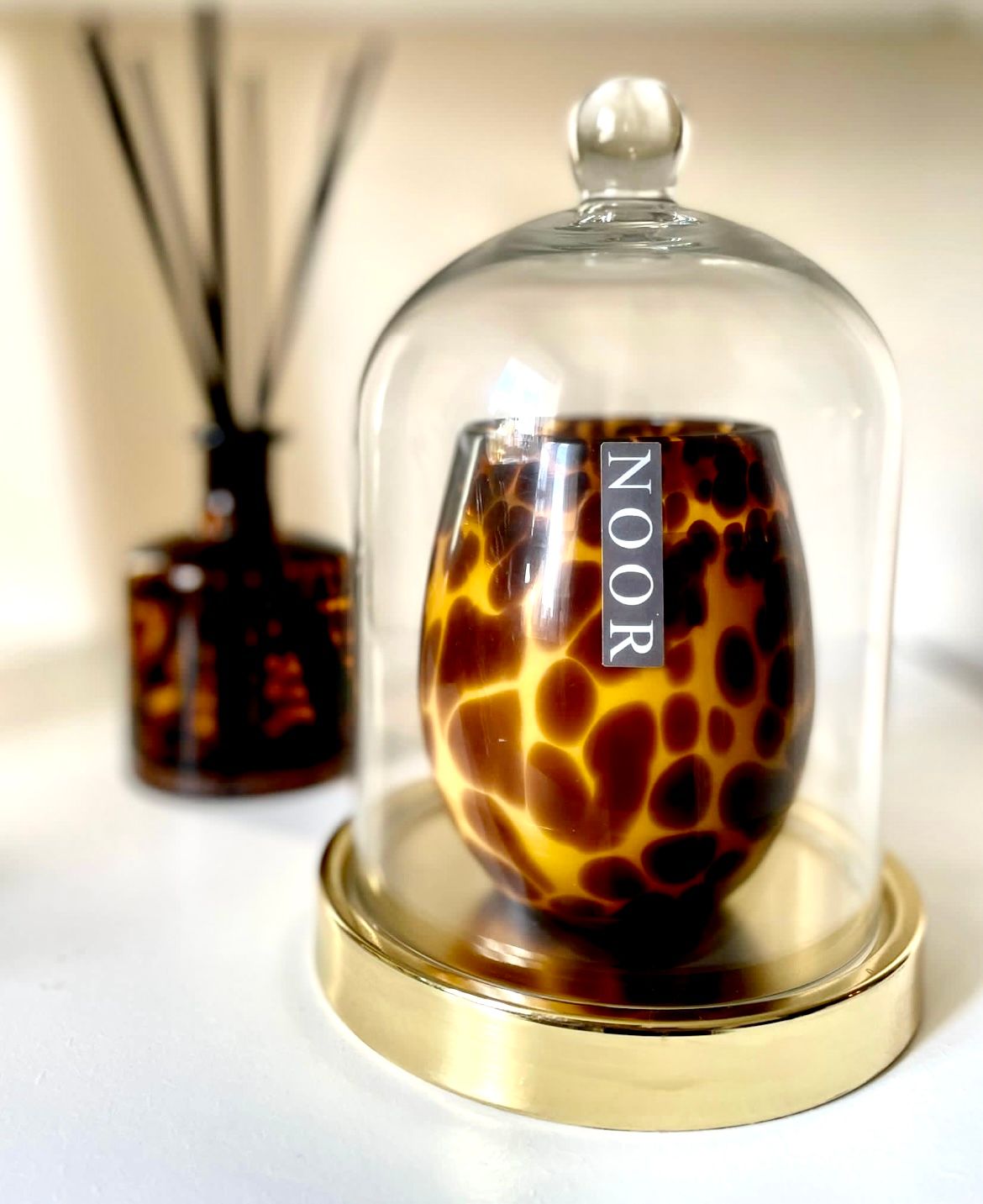 Animal print candles and diffusers