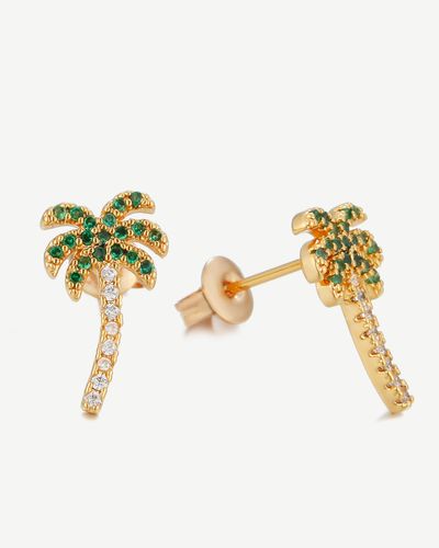 Kali Palm Tree Stud Earrings