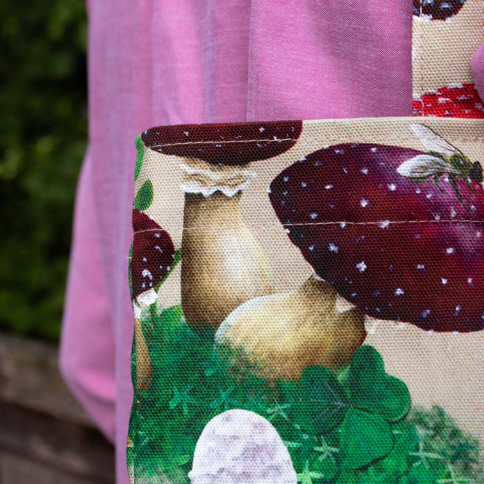 Woodland Shrooms - printed cotton tote bag