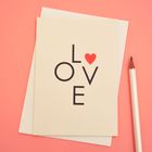 Love Valentine's card