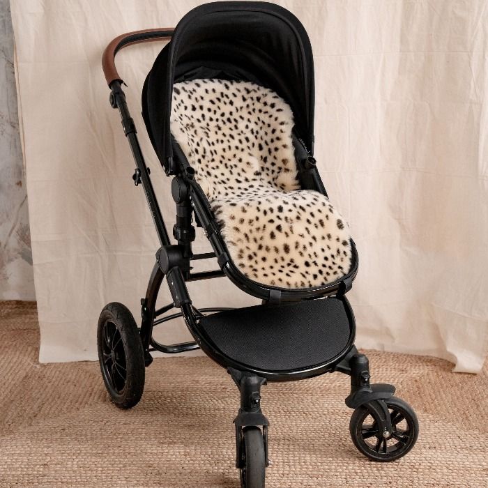 Sheepskin Buggy & Bugaboo™ Style Liner Leopard Shorn Hair Top Drawer