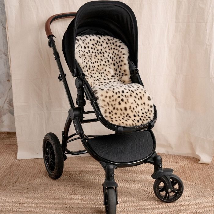 Sheepskin Buggy & Bugaboo™ Style Liner |  Leopard Shorn Hair