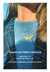 ceramic butterfly necklace