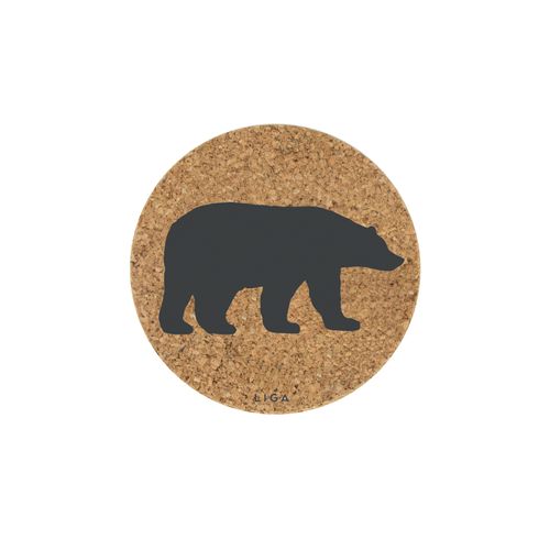 Polar Bear Printed Cork Coasters