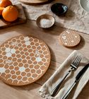 Honeycomb Printed Cork Coaster