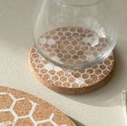 Honeycomb Printed Cork Coaster