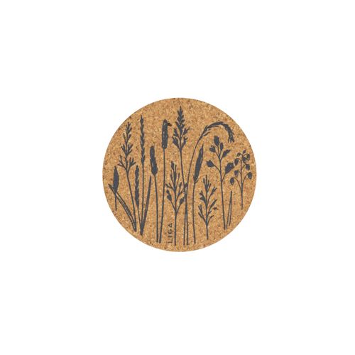 Native Grasses Printed Cork Coaster