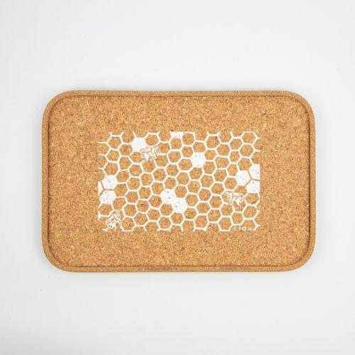 Honeycomb Printed Cork Tray