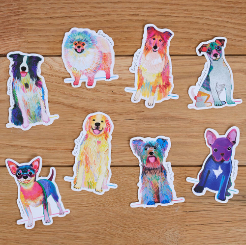 I Drew Dogs Stickers