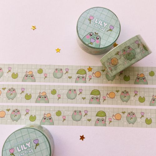 Lily the frog washi tape