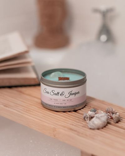 Sea Salt & Juniper Tin Candle