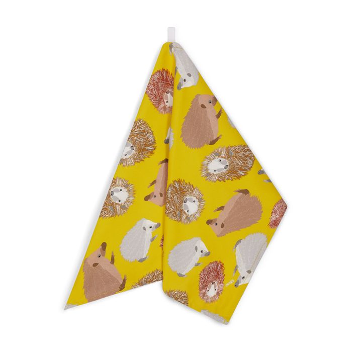 Hedgehog Organic Cotton Tea Towel