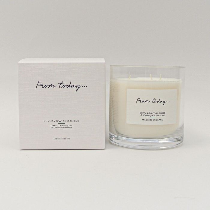 Citrus, Lemongrass & Orange Blossom Candle (Three Wick)