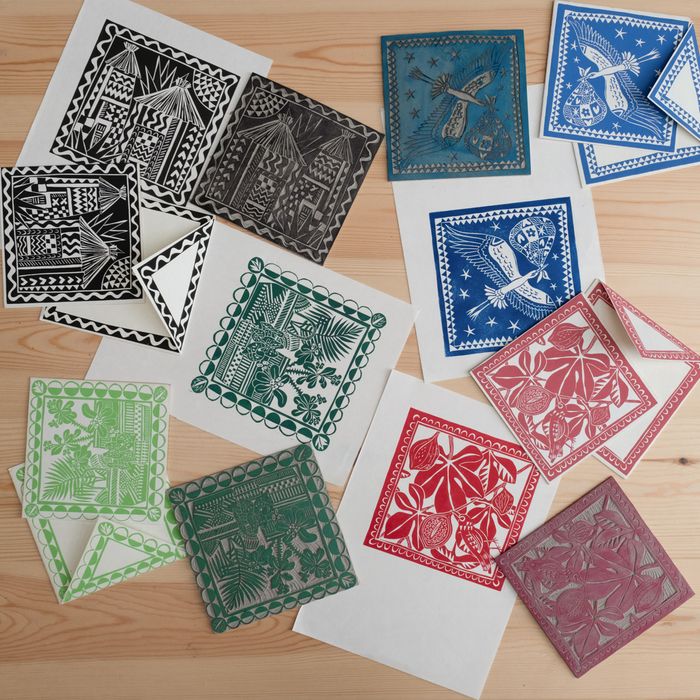 Hand Printed Greetings Cards & Wrapping Paper