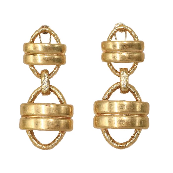 Double Link Drop Earrings