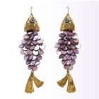 Fish Scale Drop Earrings