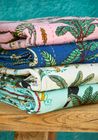 Jungle Print Kantha Bed Throw