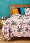 Jungle Print Kantha Bed Throw