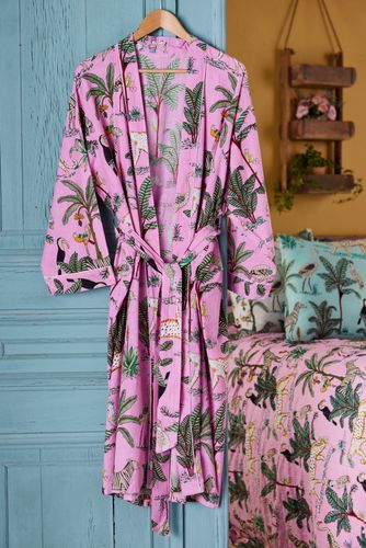 Jungle Print Dressing Gown - Pink