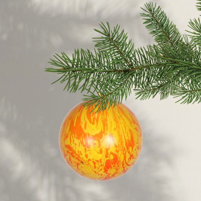 Papier Mache Christmas Tree Baubles