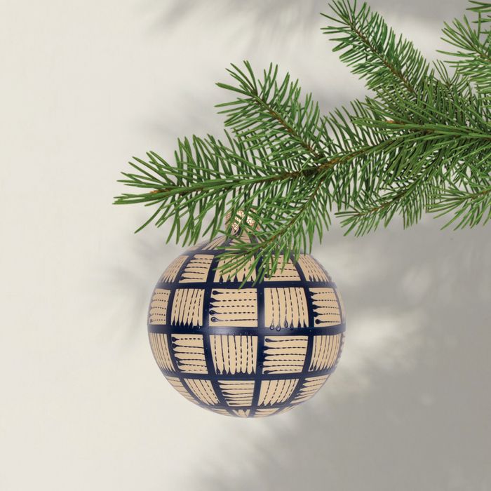 Mouth-blown and hand-decorated Christmas Tree Baubles