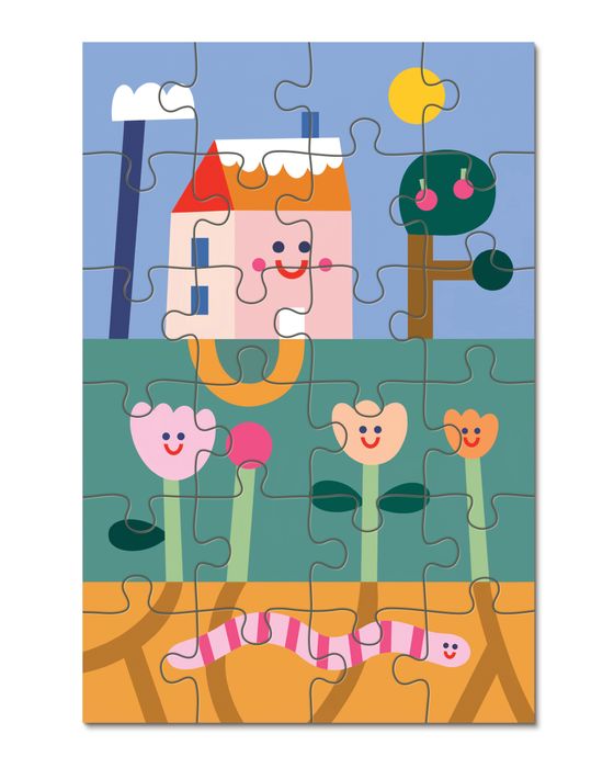 24 Piece Kids Puzzle: Under the Garden