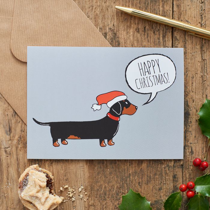 Dog Christmas card