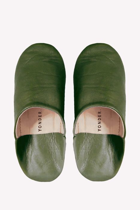 Leather Babouche Slippers