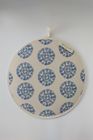 Organic Aga Hob Cover and Table Protector Machair Clock Blue