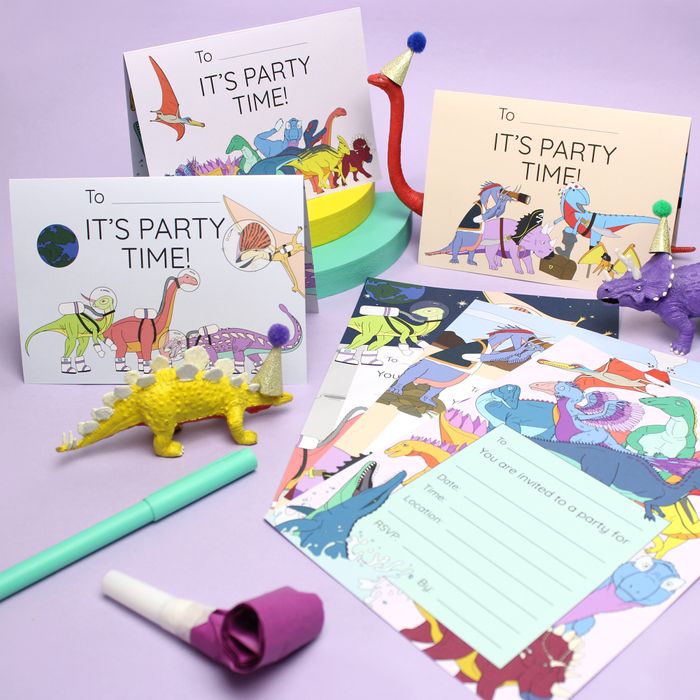 Dinosaur Invitation 10 Packs