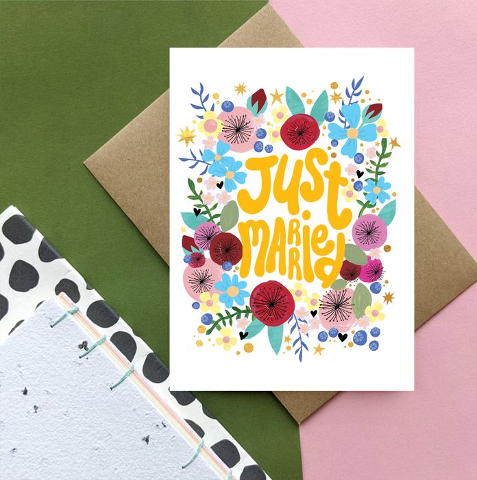 Just Married - Wedding Card