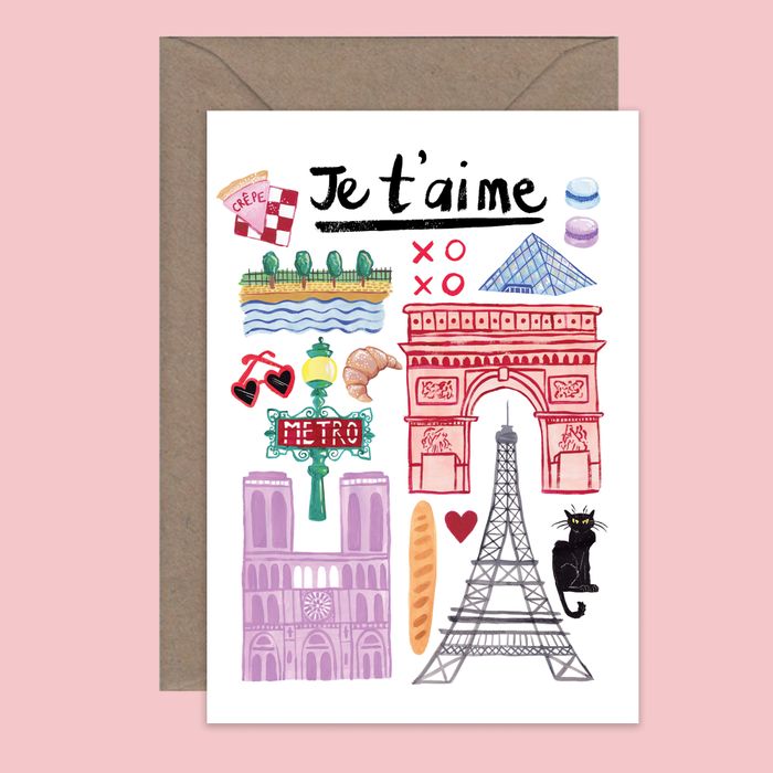 Je t'aime - Love Card