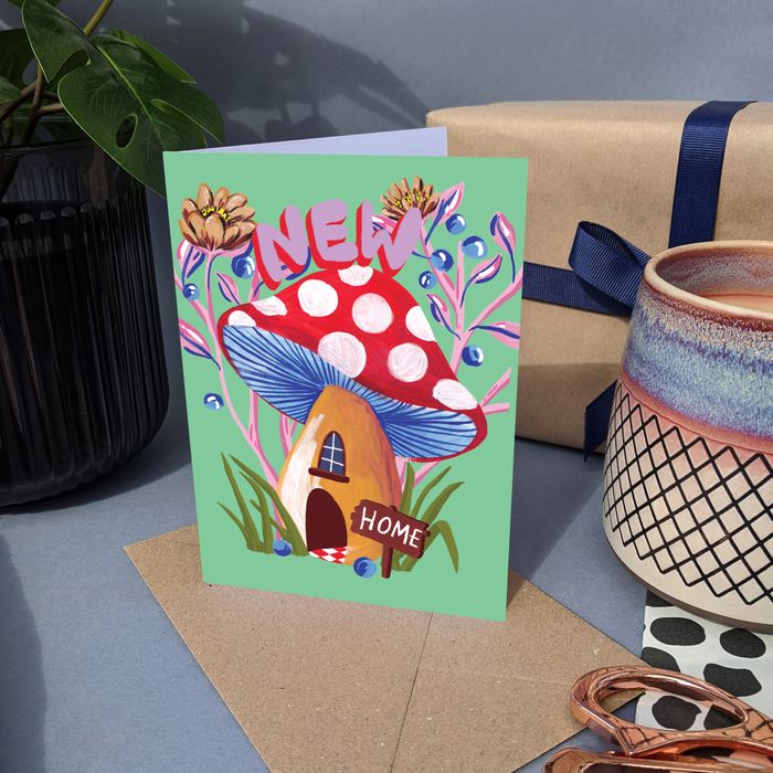 New Home Card - Toadstool