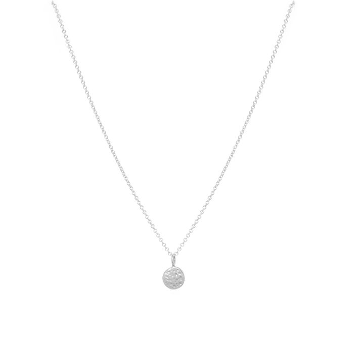 Radiance Coin Necklace, Sterling Silver