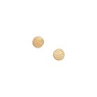 Radiance Coin Studs, 18ct Gold Vermeil