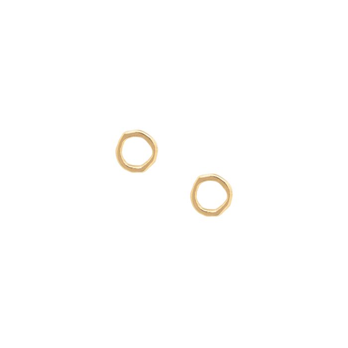 Halo Studs, 18ct Gold Vermeil