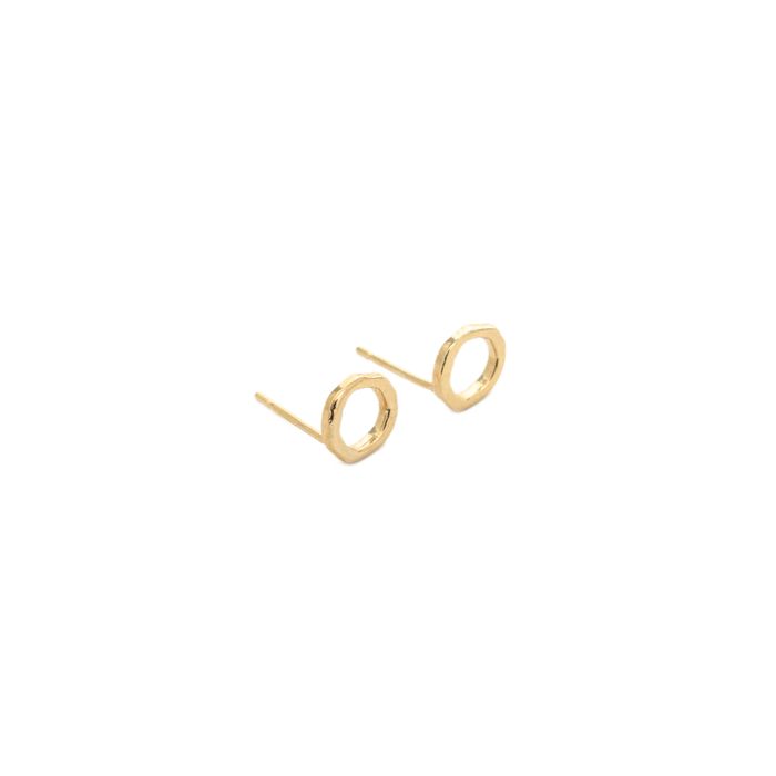 Halo Studs, 18ct Gold Vermeil