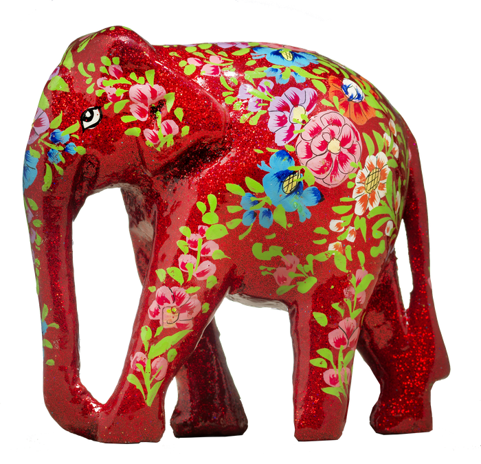 Handmade Papier Mache Elephants