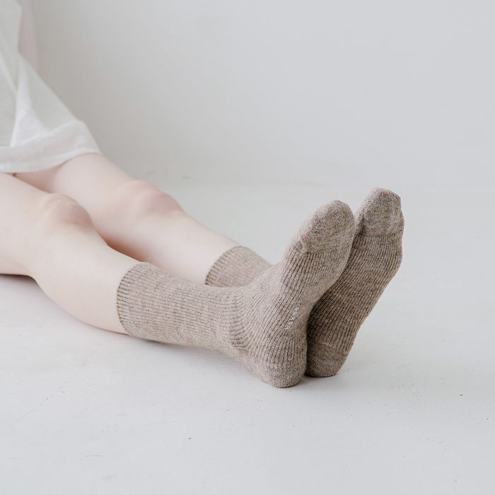 Suri Alpaca Ribbed Socks / hakne