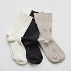 Wool Cashmere Ribbed Socks / hakne