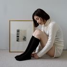 Merino Wool Ribbed High Socks / hakne