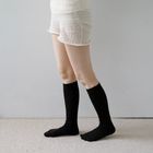 Merino Wool Ribbed High Socks / hakne