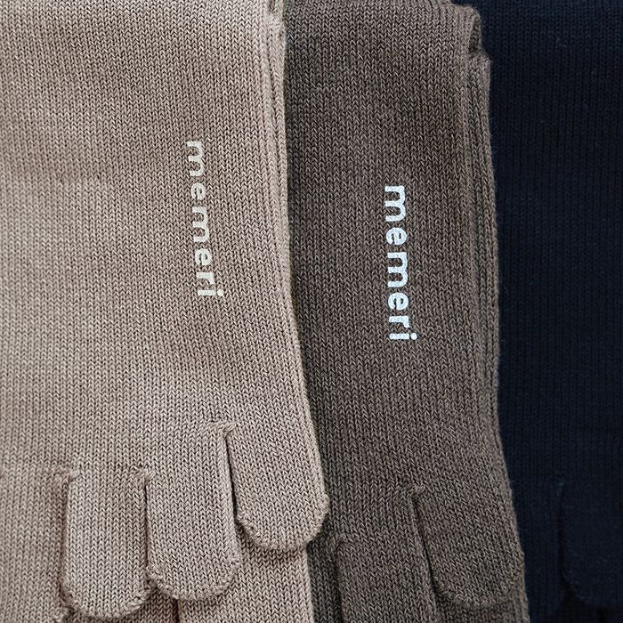 Wool Cotton Five Finger Socks / memeri