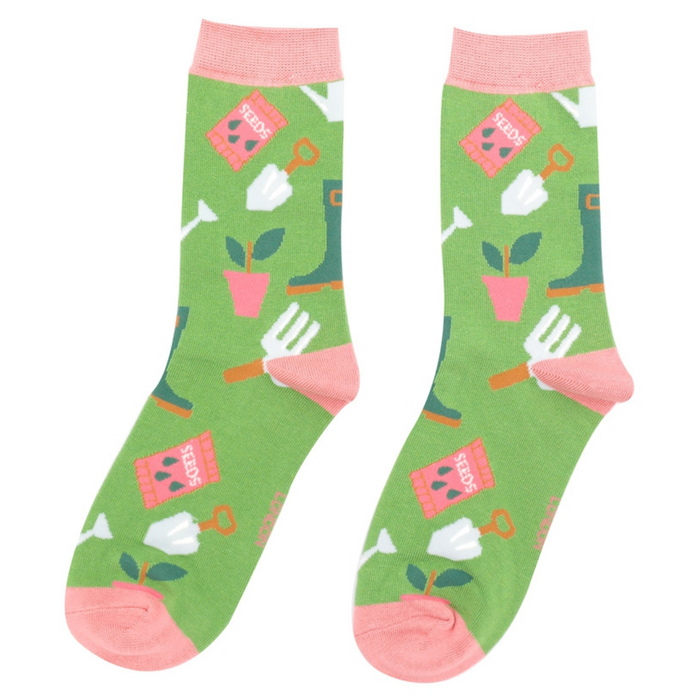 SKS372 Gardening Gear Socks Green