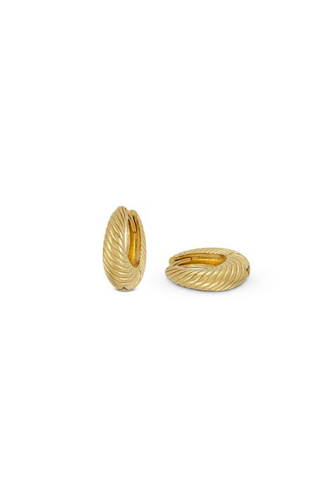 Gold Twist Earrings